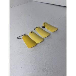 NOS Tupperware Shoehorn‎ Keychains Lot Of 4 Vintage Party Favor Hostess Gift